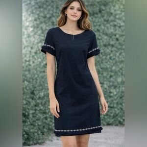 Black Lace Shift Dress | Jessica Howard | size 8